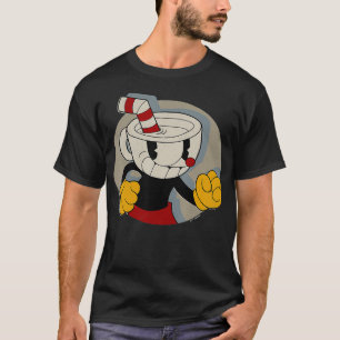 Cuphead Circle Shadow Portrait Video Game  T-Shirt