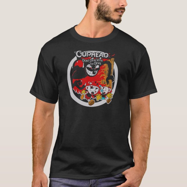 Cuphead Mugman Don't Deal with The Devil 2017 T-Shirt (Vorderseite)