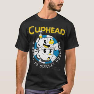 Cuphead Mugman Poker Chip Brewing Brawl T-Shirt