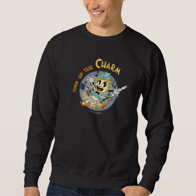 Cuphead Show Ms Chalice: Mehr Charme bitte Sweatshirt (Vorderseite)
