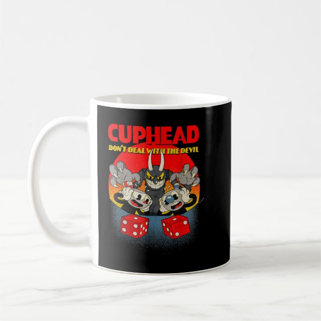 Cuphead und Mugman Devil's Dice Video Game  Kaffeetasse (Links)