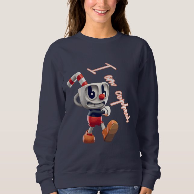 Cuphead's animierte Reise Sweatshirt (Vorderseite)