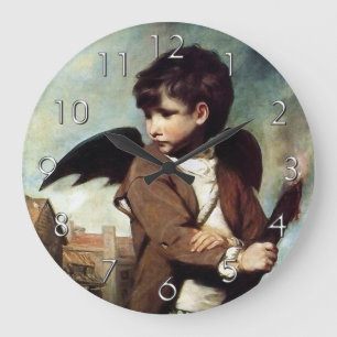 Cupid als Link Boy Große Wanduhr