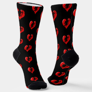 Cupid am roten Herz Socken