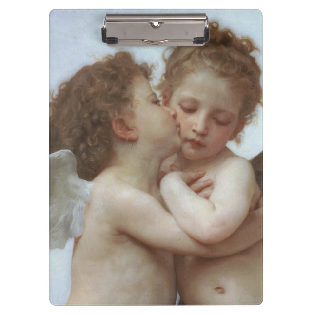 Cupid and Psyche as children - William Bouguereau Klemmbrett (Vorderseite)