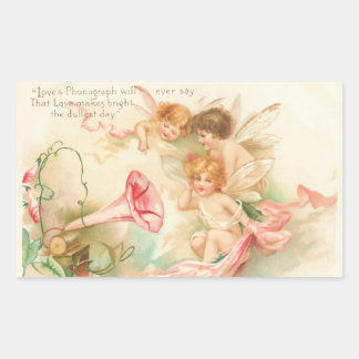 Cupid Angel I Rectangle Aufkleber