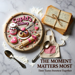 Cupid Bäckerei Sweetheart Küche Große Wanduhr