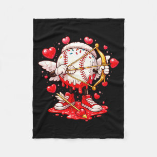 Cupid Baseball Drip Eiscreme Bekleidung Jugendlich Fleecedecke