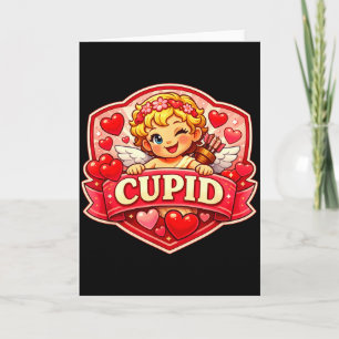 Cupid Blondes Valentinstag  Karte