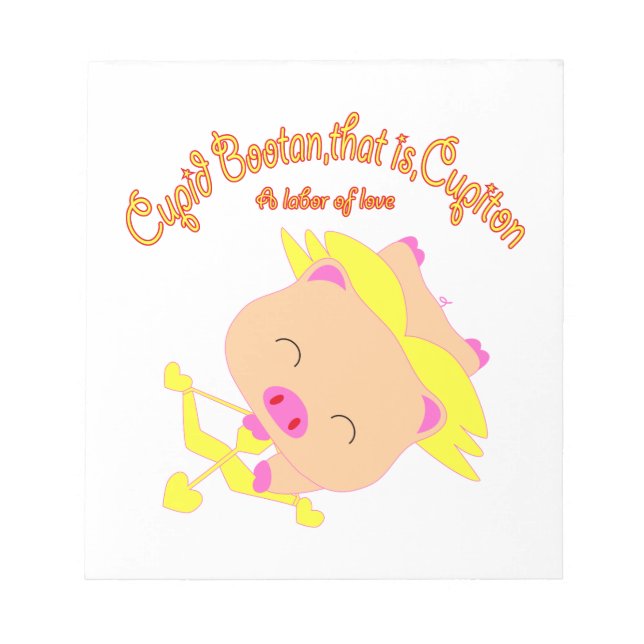 Cupid Bootan Notizblock (Vorderseite)