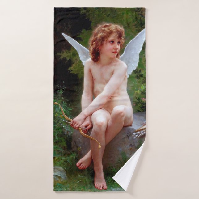Cupid, Bouguereau Badehandtuch (Badehandtuch)