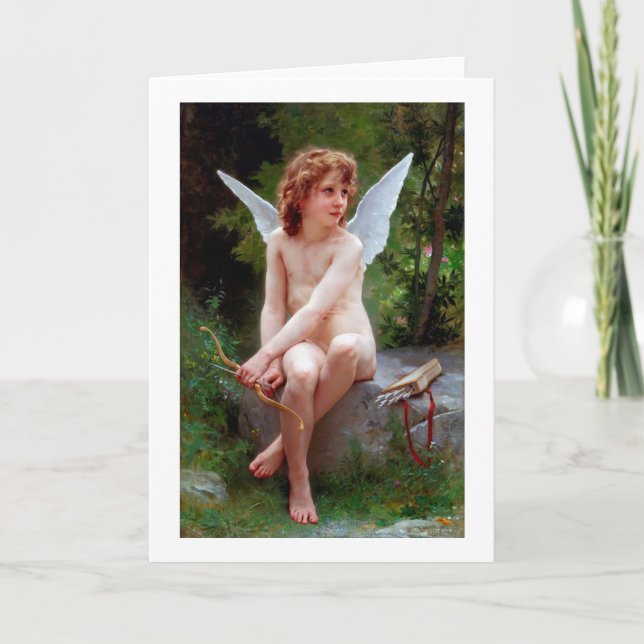 Cupid, Bouguereau Karte (Vorderseite)