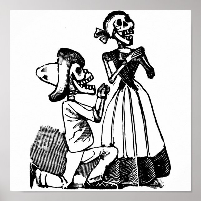 Cupid Calavera, Skeleton Lovers c. 20. Poster (Vorne)