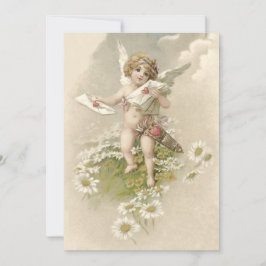 Cupid Cherub Angel Daisy Wedding Einladung