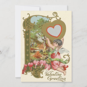 Cupid Cherub Angel Heart Wedding Einladung
