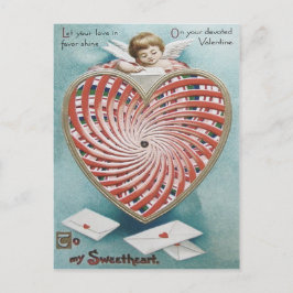 Cupid Cherub Angel Kaleidoskop Postkarte