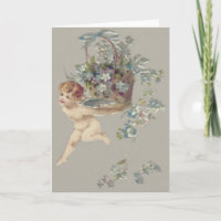 Cupid Cherub Engel Vergissmeinnicht