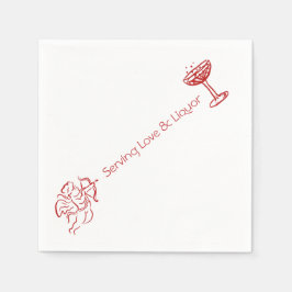 Cupid Cocktail Napkins Serviette