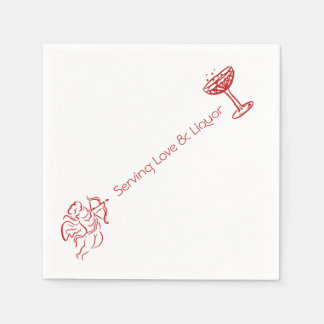 Cupid Cocktail Napkins Serviette