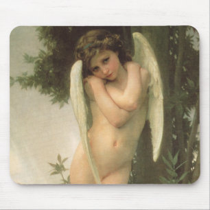 Cupid (Cupido) Engelporträt von Bouguereau Mousepad