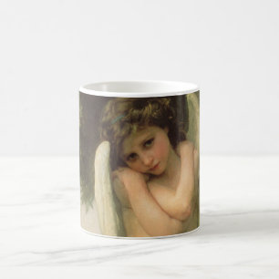 Cupid (Cupido) Engelporträt von Bouguereau Tasse