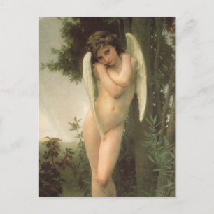 Cupid (Cupidon) Angel Portrait von Bouguereau Postkarte