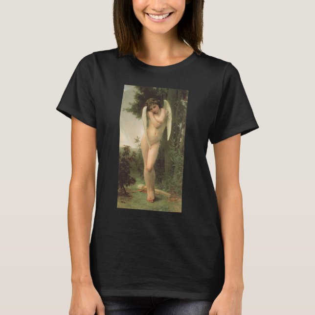 Cupid (Cupidon) Angel Portrait von Bouguereau T-Shirt (Vorderseite)