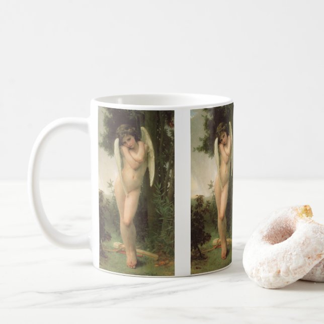 Cupid (Cupidon) Angel Portrait von Bouguereau Tasse (Mit Donut)