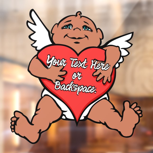 Cupid Decal Personalisiert Liebe Hugs Window Cloni Fensteraufkleber (Blatt 2)