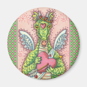 CUPID DRACHE, HERZ UND PFEIL FANTASIE VALENTINSTAG MAGNET