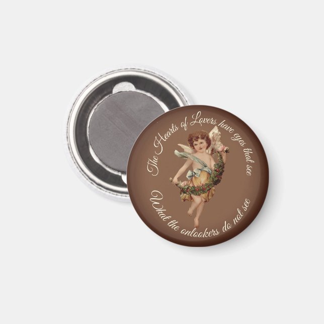 CUPID ENGEL MAGNET | ROMANTISCHER KÜHLSCHRANKMAGNE (Vorderseite/Rückseite)