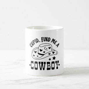 Cupid findet mir einen Cowboy-Western Kaffeetasse