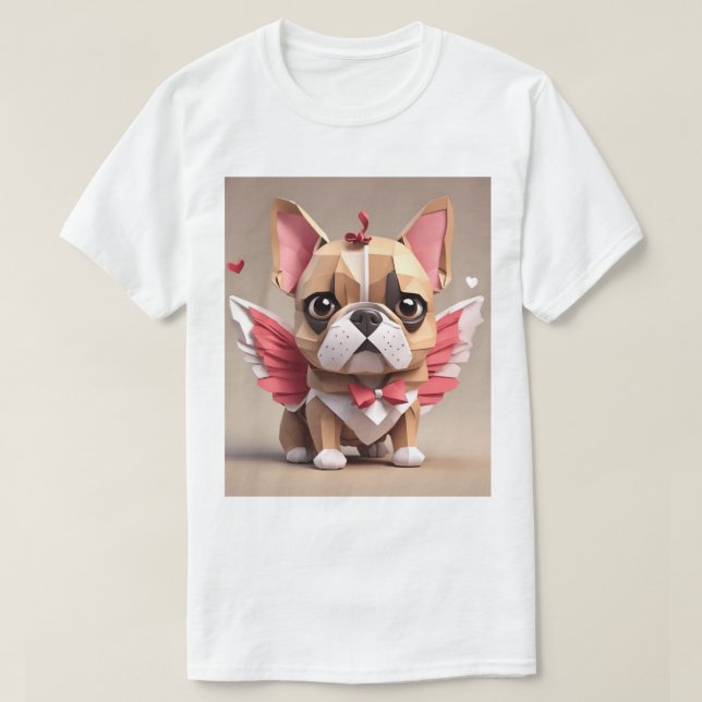 Cupid Frenchie T-Shirt (Design vorne)