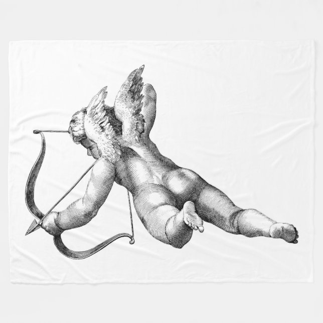 Cupid (Gott der Liebe) Fleece Blanket (Vorderseite (Horizontal))
