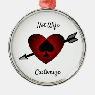 Cupid Heart Black Spade Thunder_Cove Ornament Aus Metall