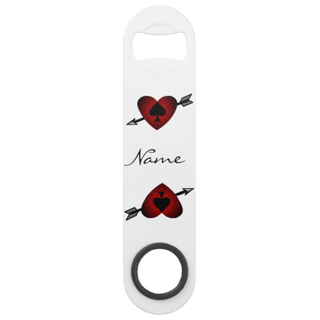 Cupid Heart Black Spade Thunder_Cove Speed Flaschenöffner (Vorderseite)