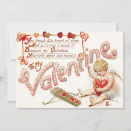Cupid Heart Bow Arrow Mend Einladung zur Hochzeit