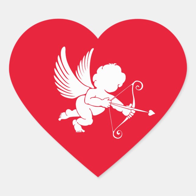 Cupid Heart Stickers (Vorderseite)