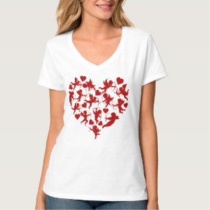 Cupid-Herzen Valentinstag Romantisch T-Shirt