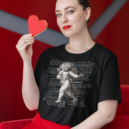 Cupid in der Liebe Romantischer Vintager T - Shirt