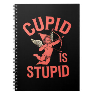 Cupid ist dumm lustiger Valentinstag Notizblock