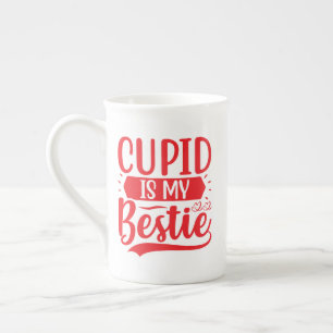 cupid ist meine bestie prozellantasse