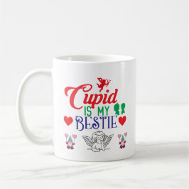 Cupid ist meine Bestie Romantische Valentinertrend Kaffeetasse