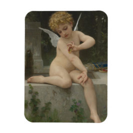 Cupid mit Schmetterling (von Bouguereau) Magnet