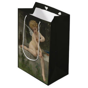 Cupid mit Schmetterling (von Bouguereau) Mittlere Geschenktüte