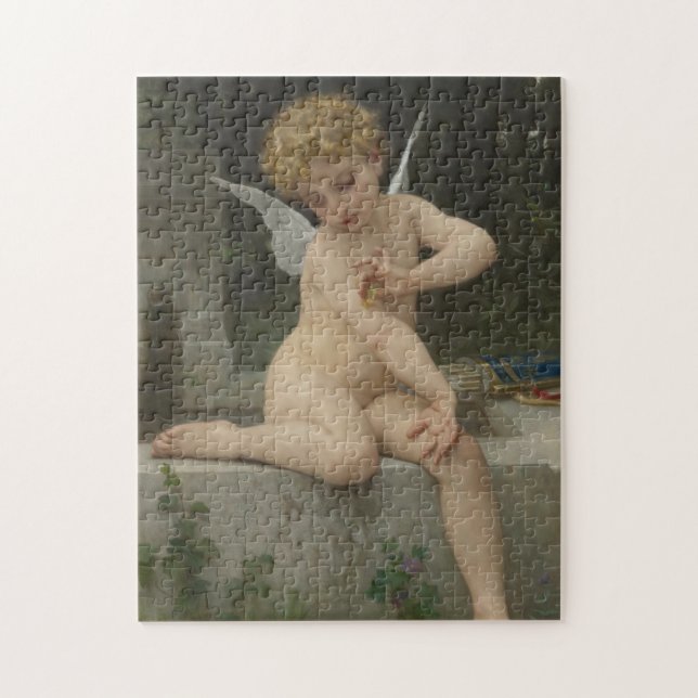 Cupid mit Schmetterling (von Bouguereau) Puzzle (Vertikal)