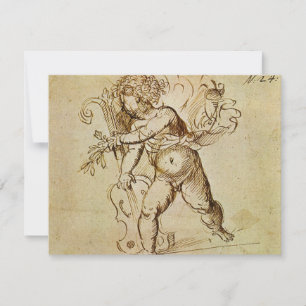 Cupid mit Violine von Domenico Campagnola
