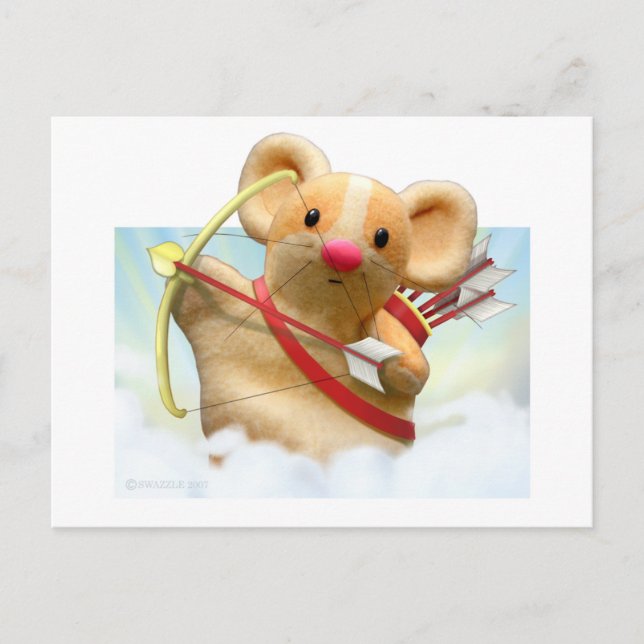 Cupid Mouse Postkarte (Vorderseite)