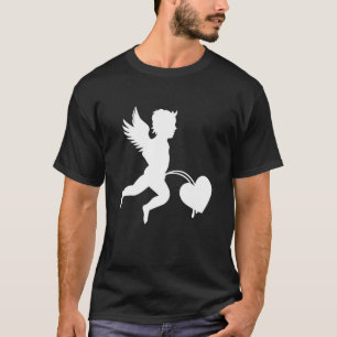 Cupid pinkelt auf Liebe Herz Hass Valentinstag Lus T-Shirt
