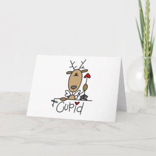 Cupid-Rentier-T-Shirts und Geschenke Feiertagskarte